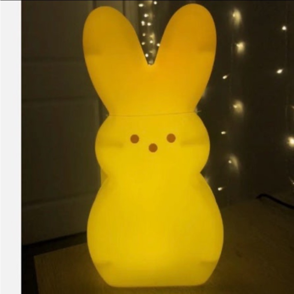 Peeps Yellow  Bunny Mold Light-Up 10 Inches Tall NWT